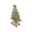 Picture of CHRISTMAS TREE SANTA WITH LIGHT 23CM